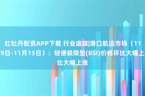 红牡丹配资APP下载 行业追踪|港口航运市场（11月9日-11月15日）：轻便极限型(BSI)价格环比大幅上涨