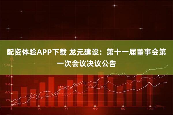 配资体验APP下载 龙元建设：第十一届董事会第一次会议决议公告